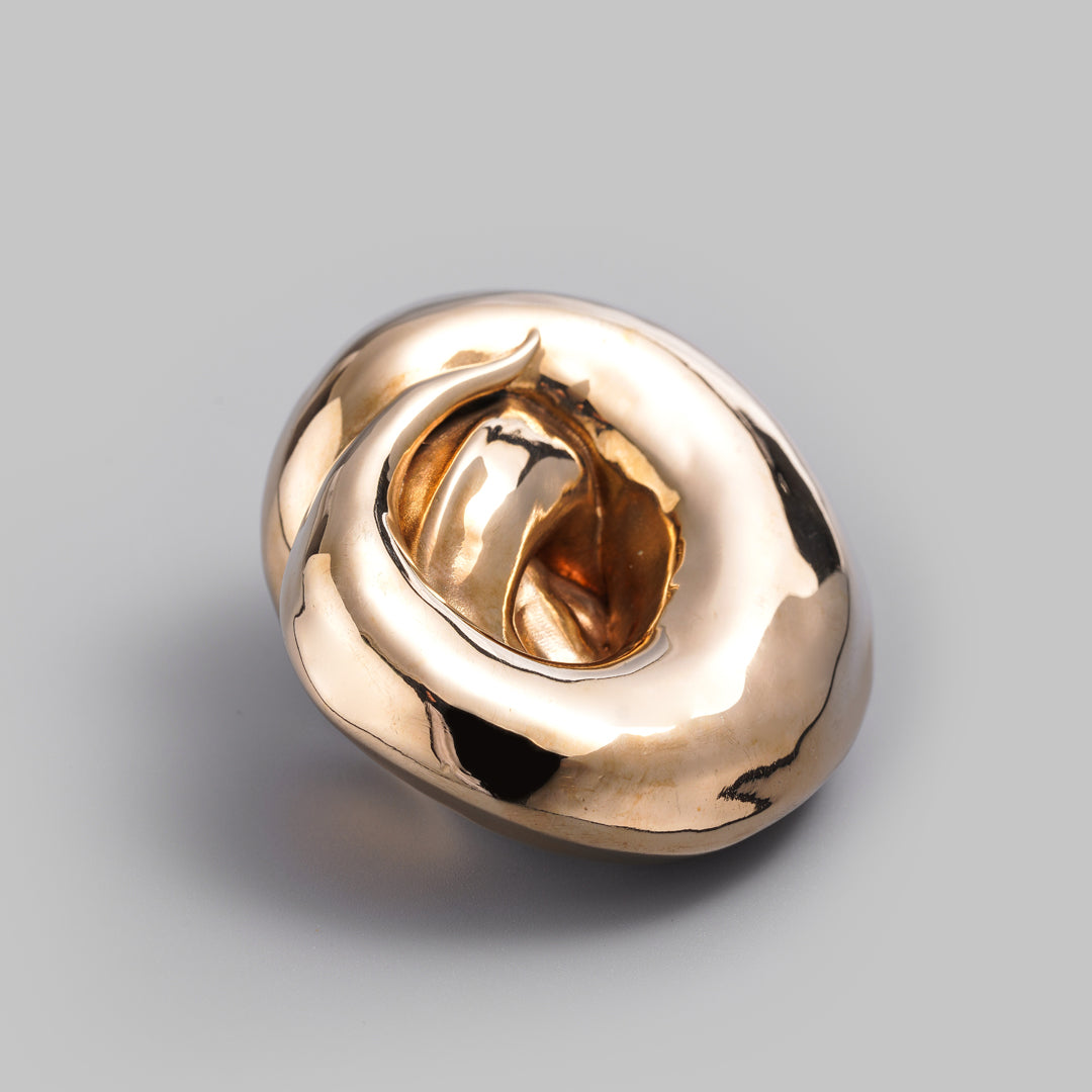 Fine Polished Coiled Ball Python Figurine