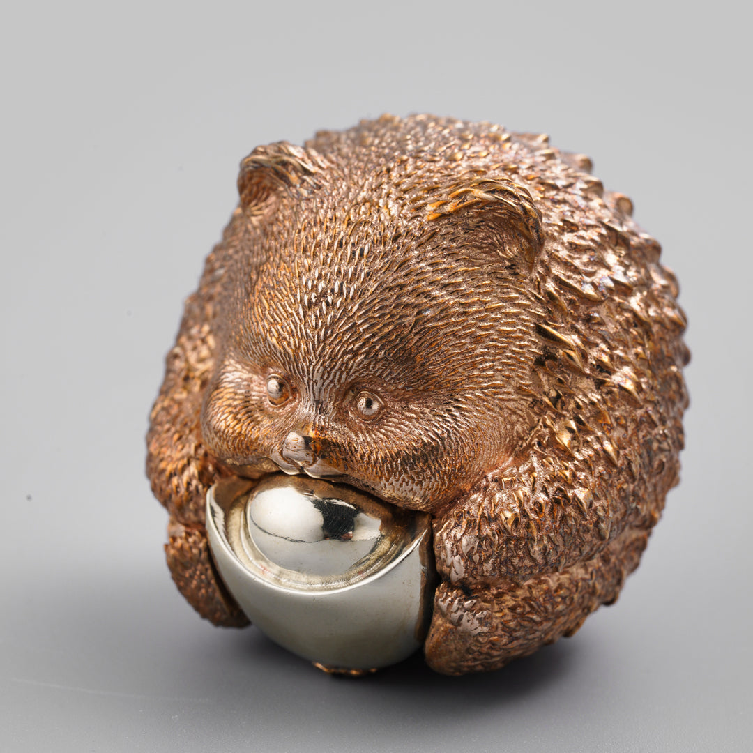 Bronze Fortune Panda Figurine