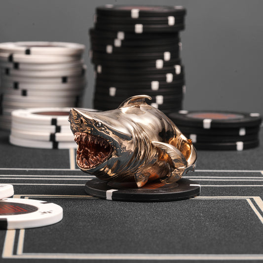 Poker Card Guard Poker Card Protector Fierce Shark - I Am Fish Lover
