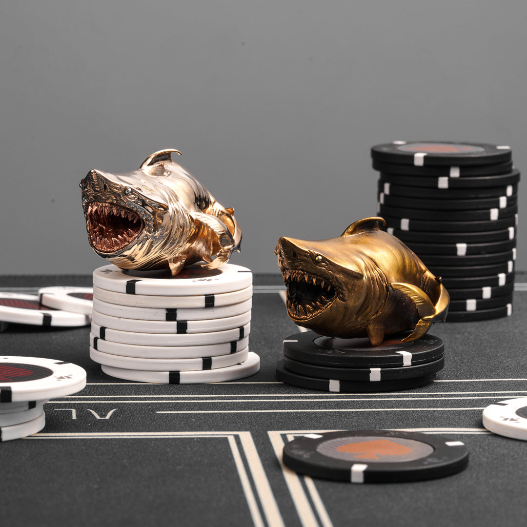 Poker Card Guard Poker Card Protector Fierce Shark - I Am Fish Lover