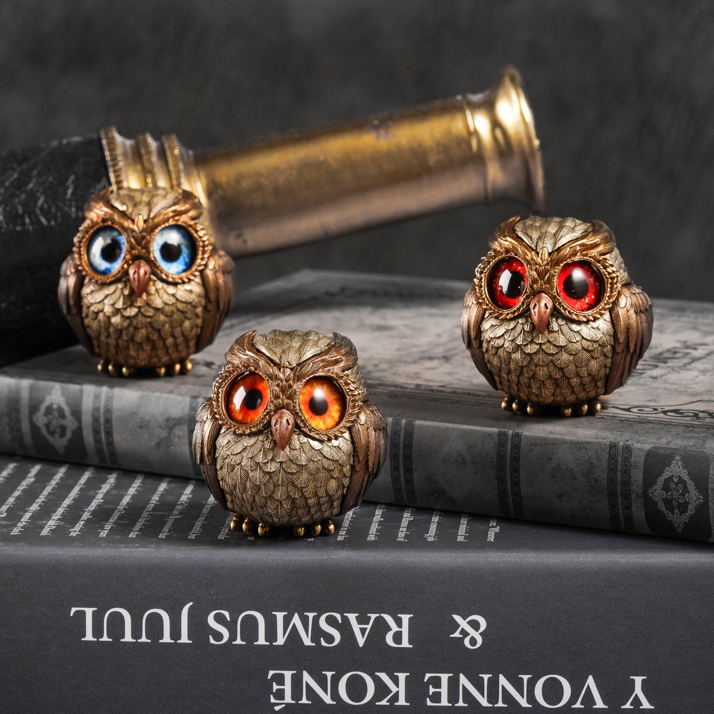 Bronze Owl Set Statue