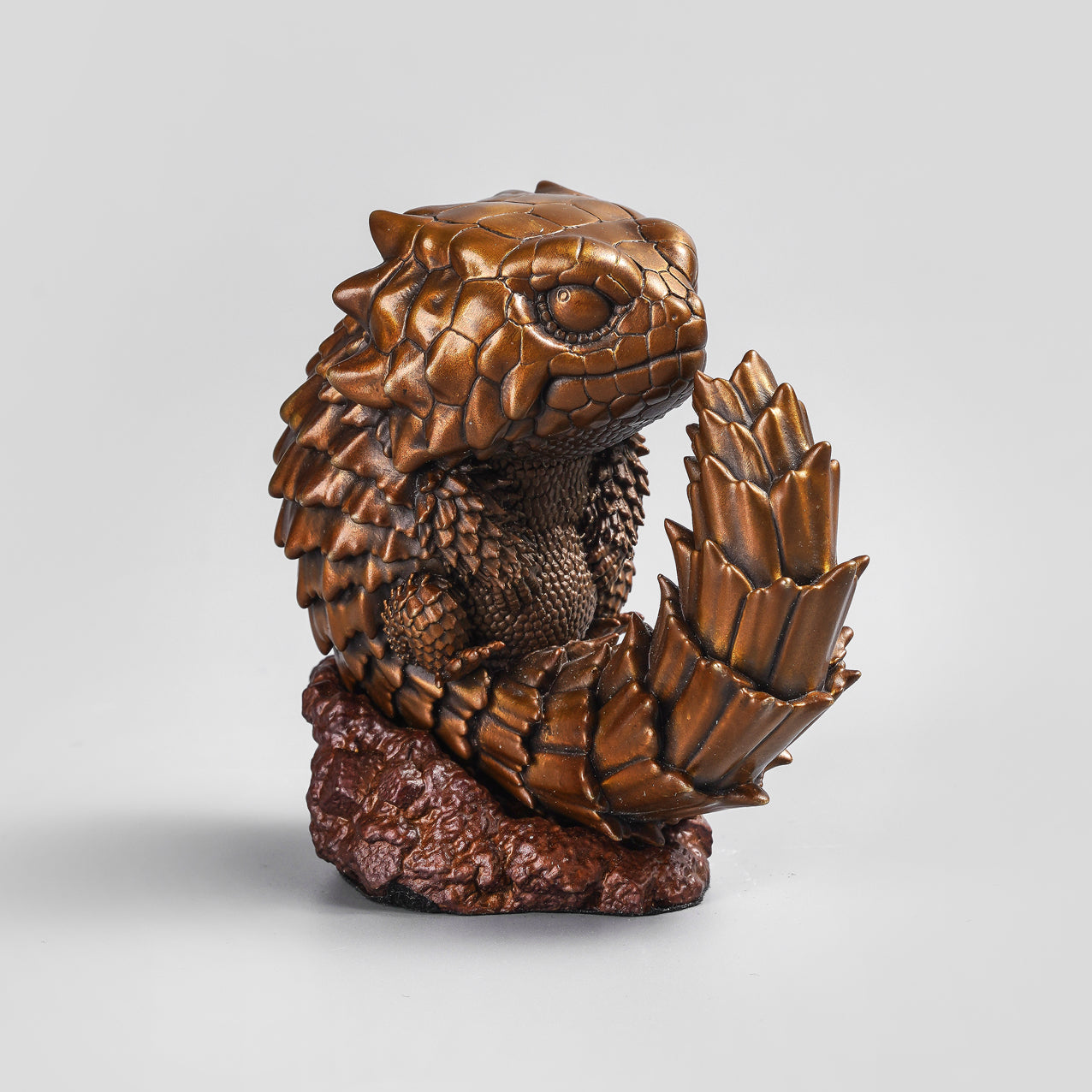Armadillo Lizard Bronze Figurine