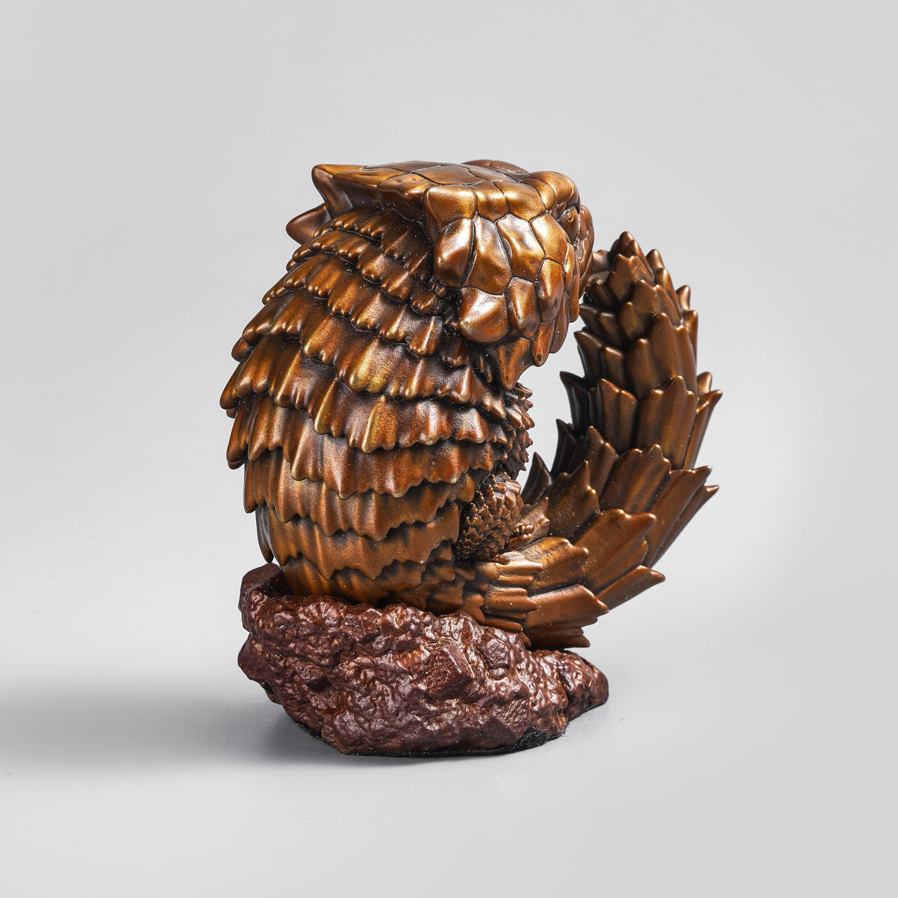 Armadillo Lizard Bronze Figurine