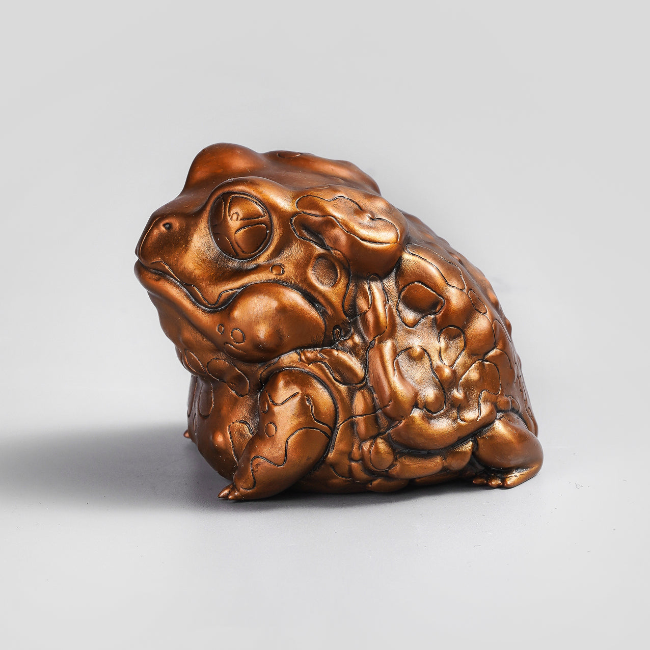 Asiatic Giant Toad Bronze Figurine