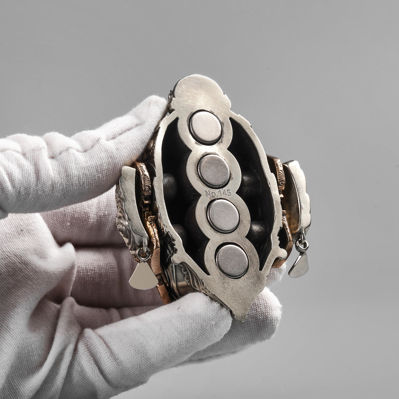 Rose Mask Skull Figurine