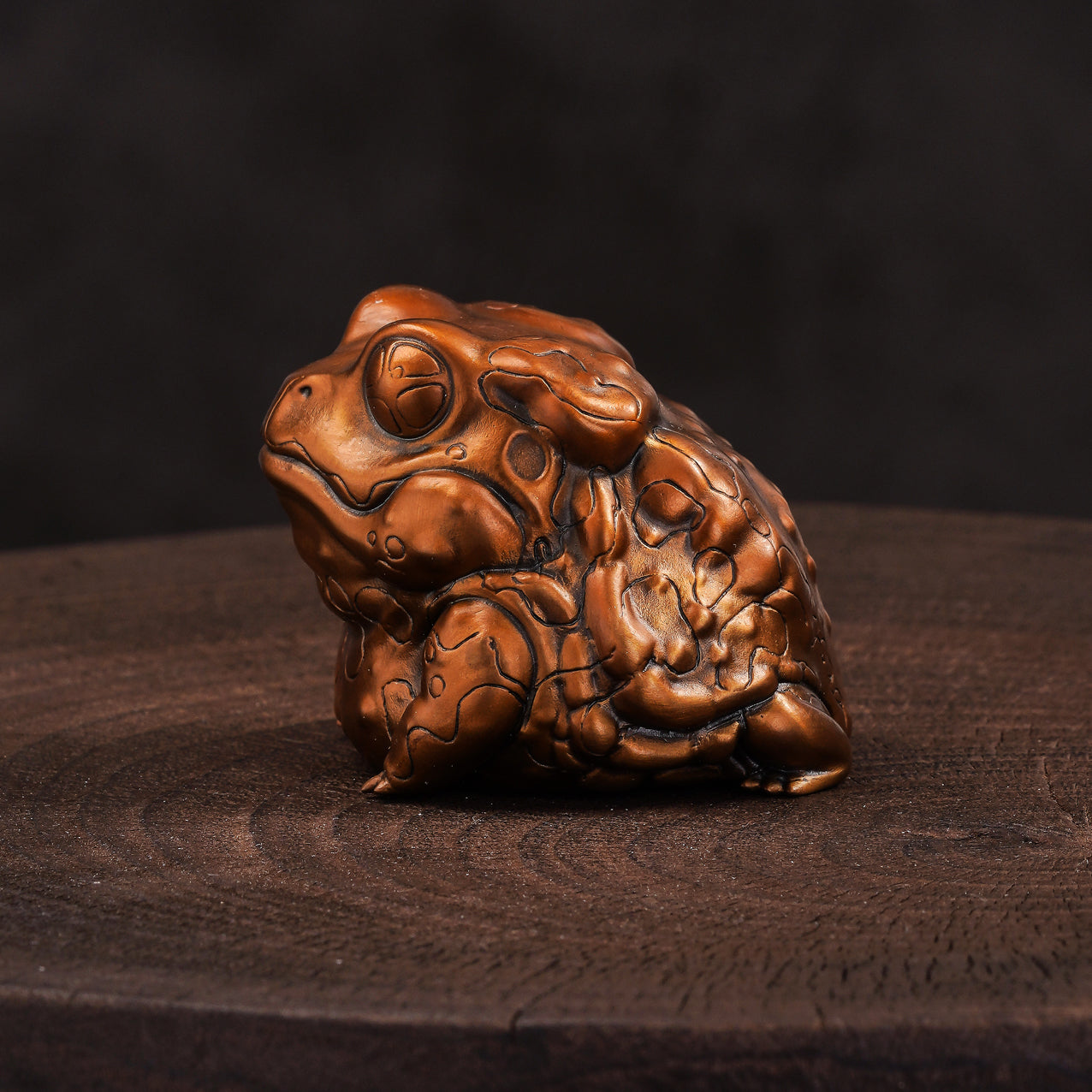 Asiatic Giant Toad Bronze Statue