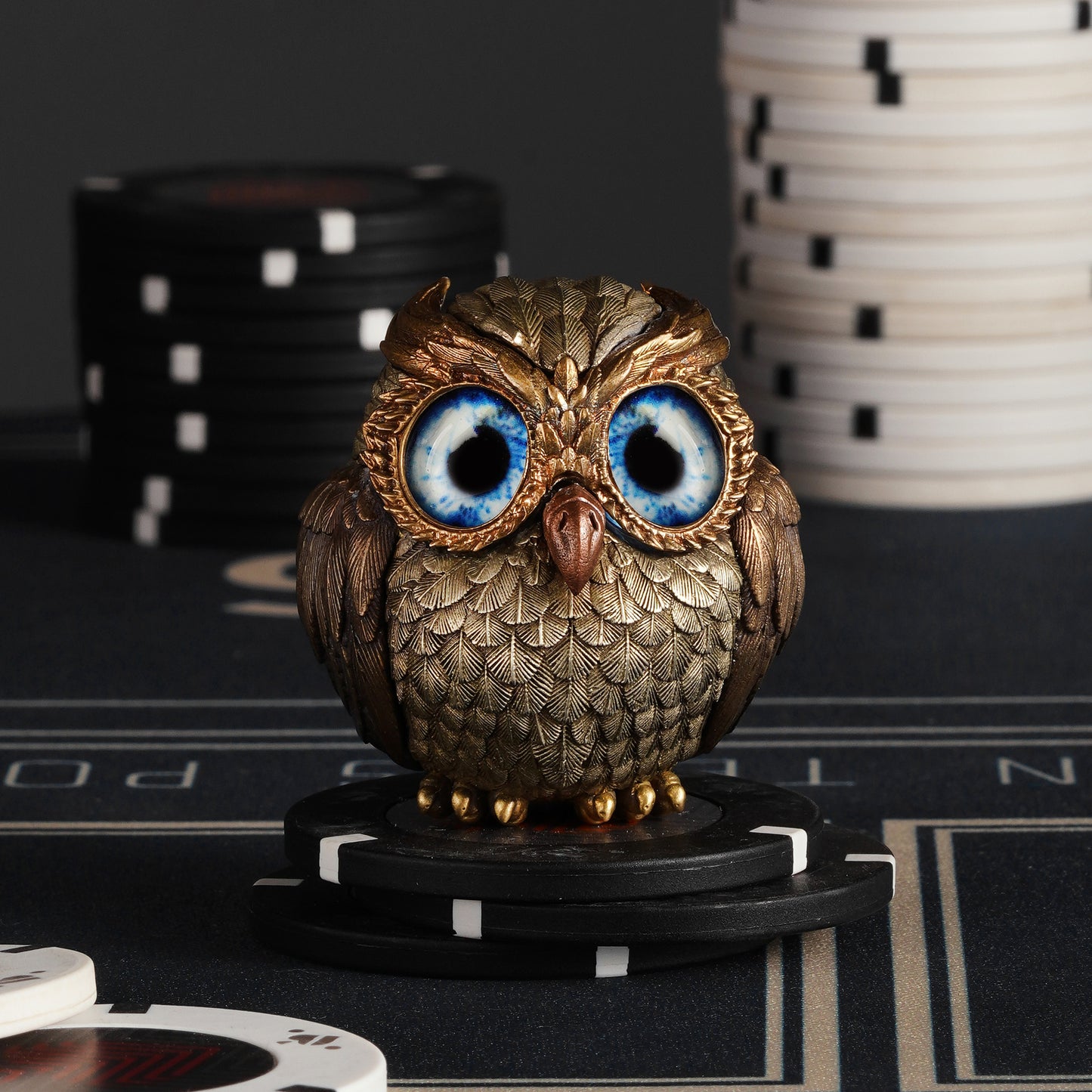 2025 Metal Card Guard Owl Figurine
