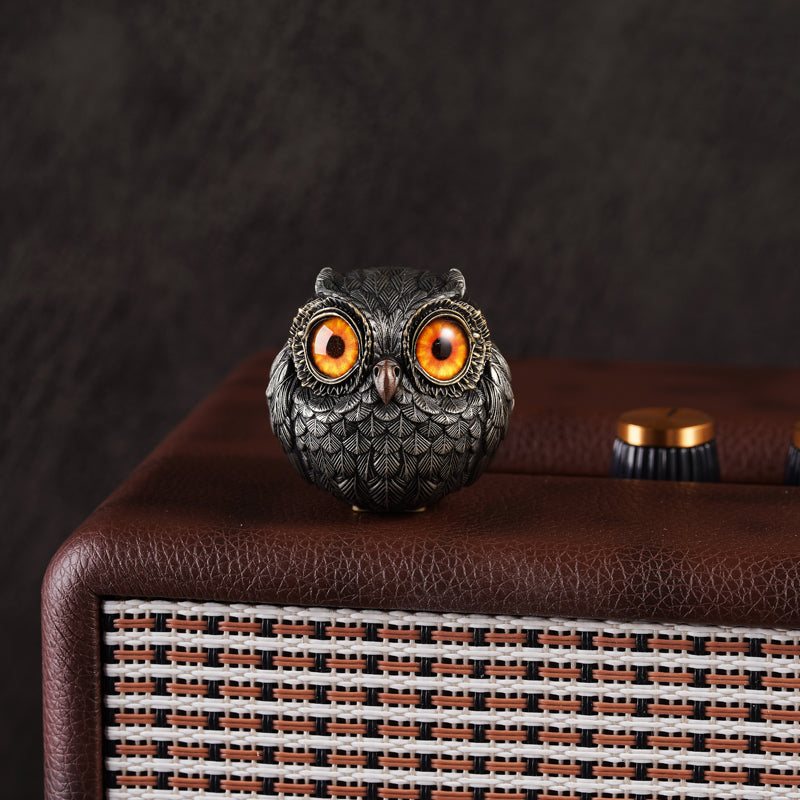 Bronze Wise Watcher Lucky Owl Figurine