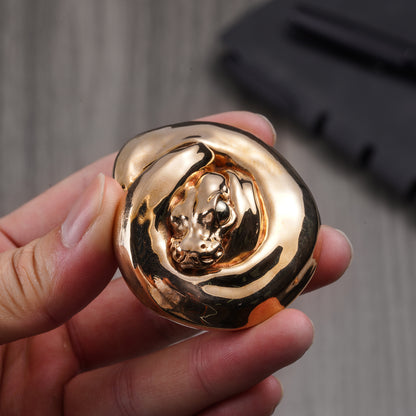 Fine Polished Coiled Ball Python Figurine