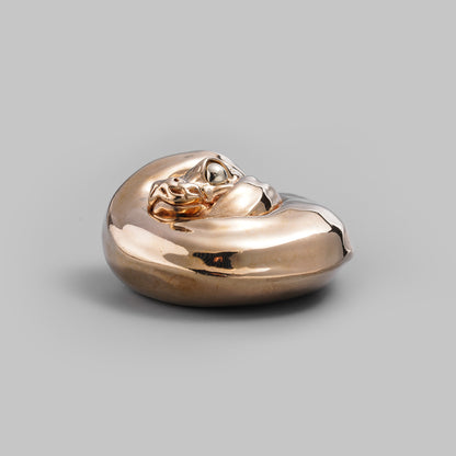 Fine Polished Coiled Ball Python Figurine