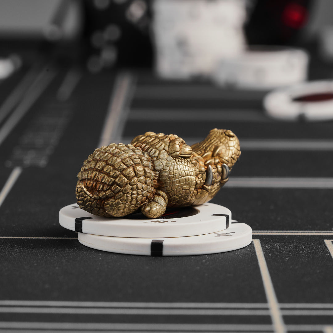 Poker Card Guard Poker Card Protector Fortune Crocodile - Snap Up Your Luck