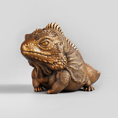  bronze grand cayman blue iguana figurine