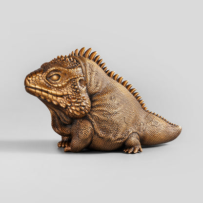  bronze grand cayman blue iguana figurine