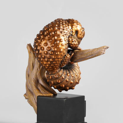 Bronze Fat-Tailed Gecko Statue