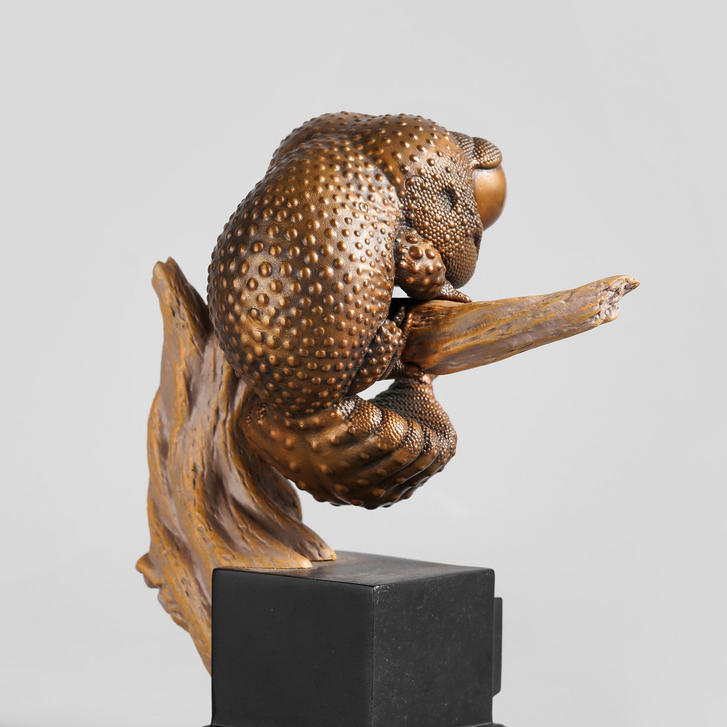 Bronze Knob-Tailed Gecko Statue