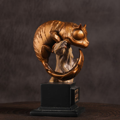 Satanic Leaf Tailed Geckos Statue