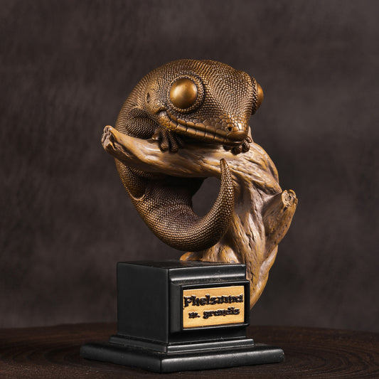 Bronze Madagascan Day Gecko Statue