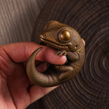 Bronze Madagascan Day Gecko Figurine
