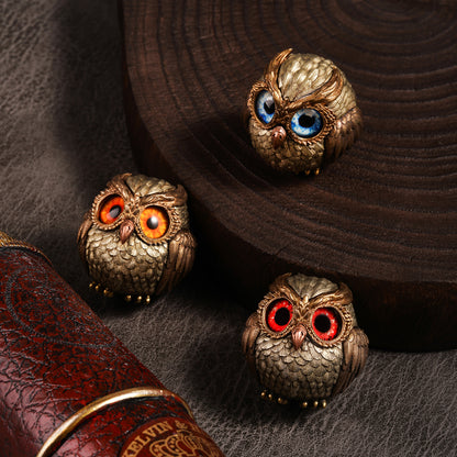 Metal Owl Decor Figurine