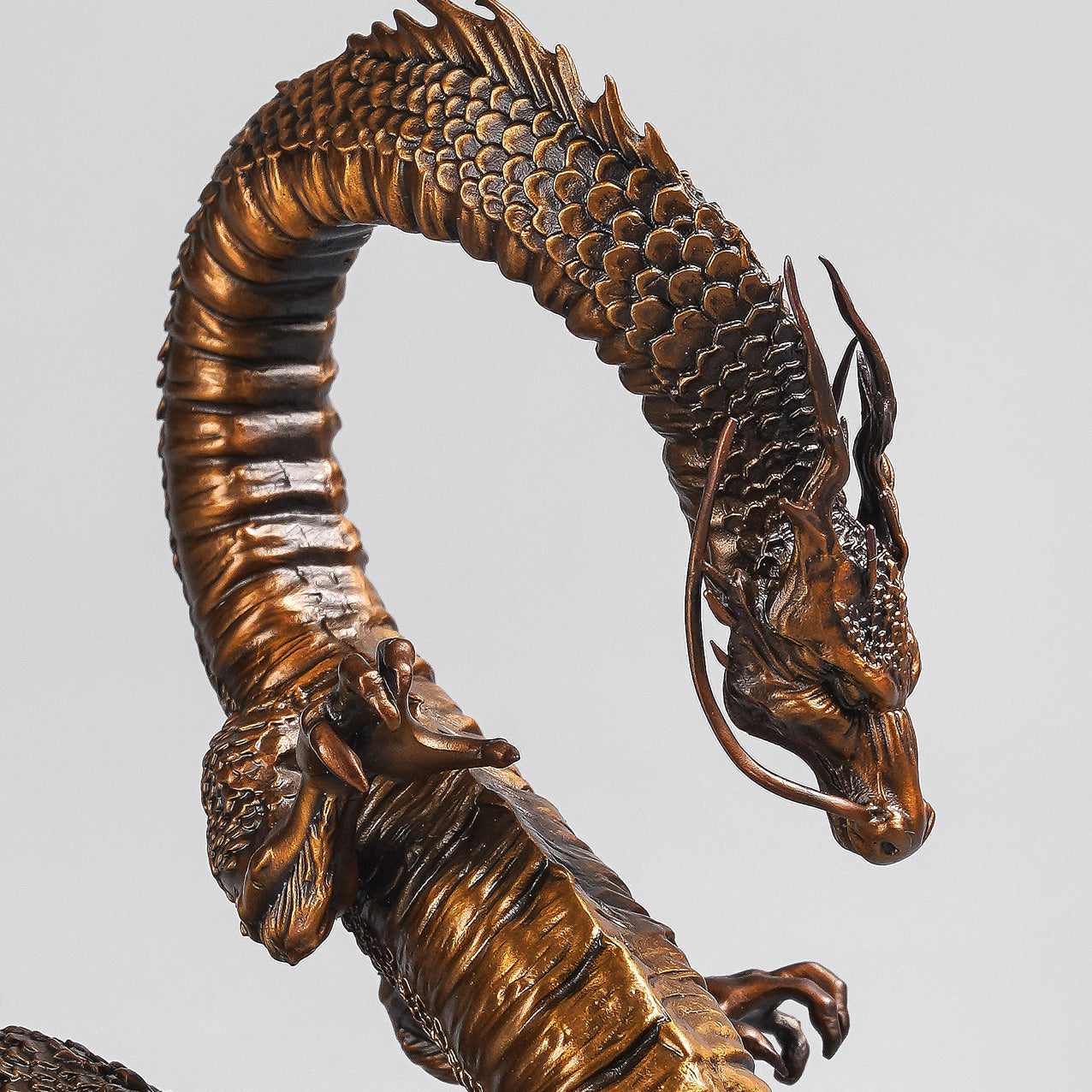 Soaring Dragon Bronze Statue
