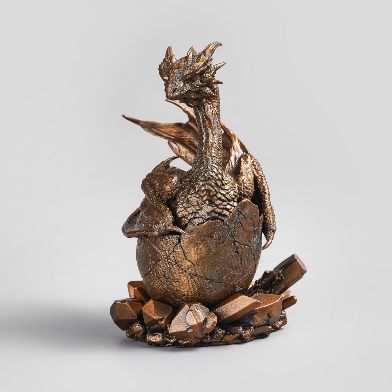Hatchling Dragon Bronze Statue