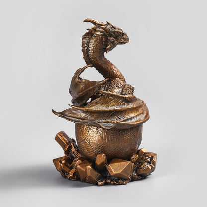 Hatchling Dragon Bronze Statue