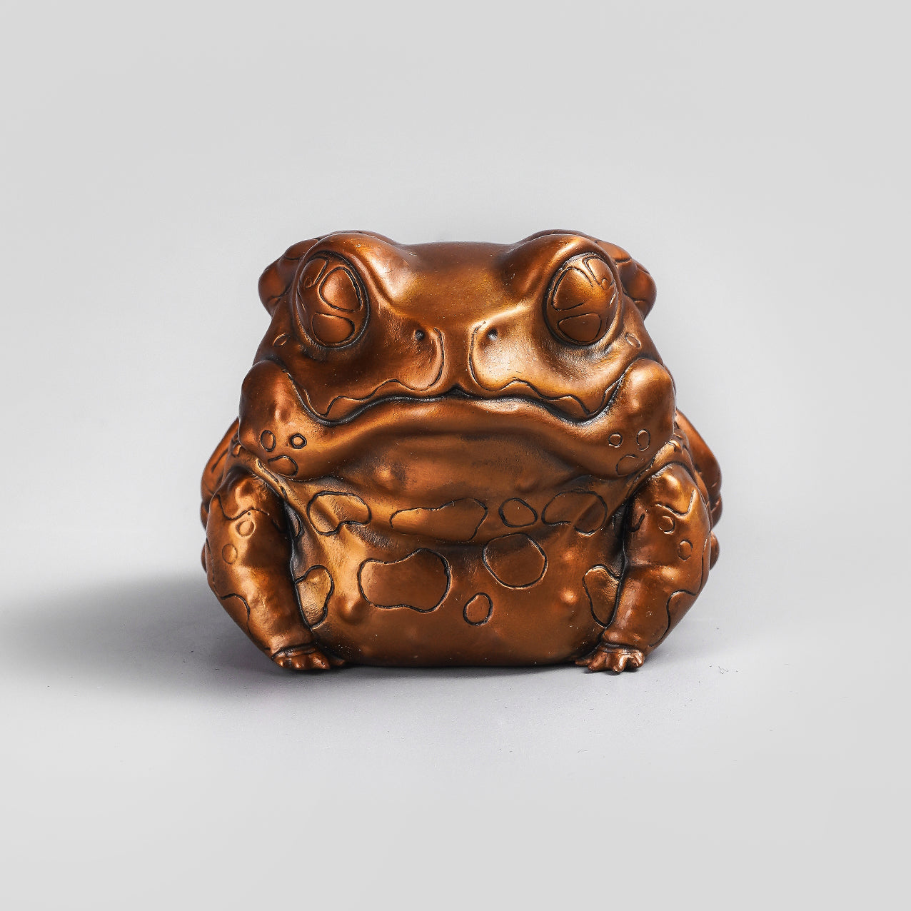Asiatic Giant Toad Bronze Figurine
