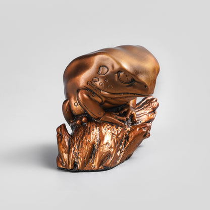 Monkey Tree Frog Bronze Statue