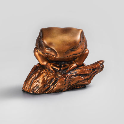 Monkey Tree Frog Bronze Statue