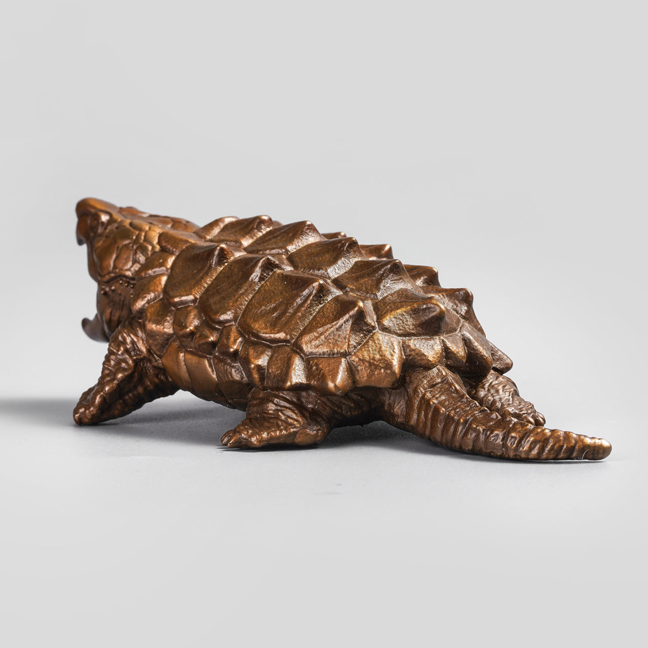 Alligator Turtle Bronze Statue