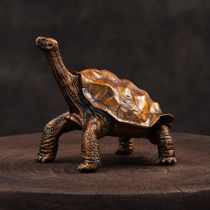 Galapagos Tortoise Bronze Statue