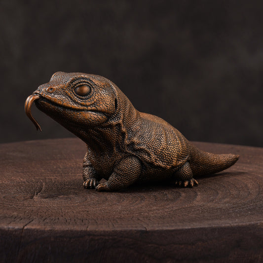 Monitor Lizard Bronze Statue