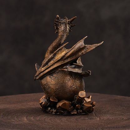 Hatchling Dragon Bronze Figurine