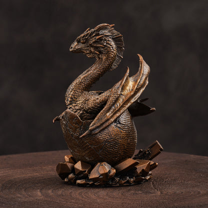 Hatchling Dragon Bronze Statue