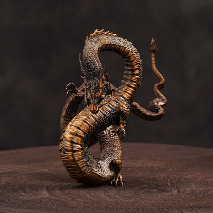 Soaring Dragon Bronze Statue