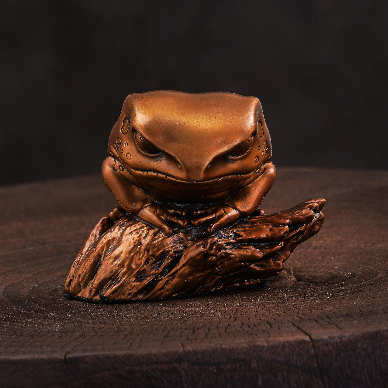 Monkey Tree Frog Bronze Statue