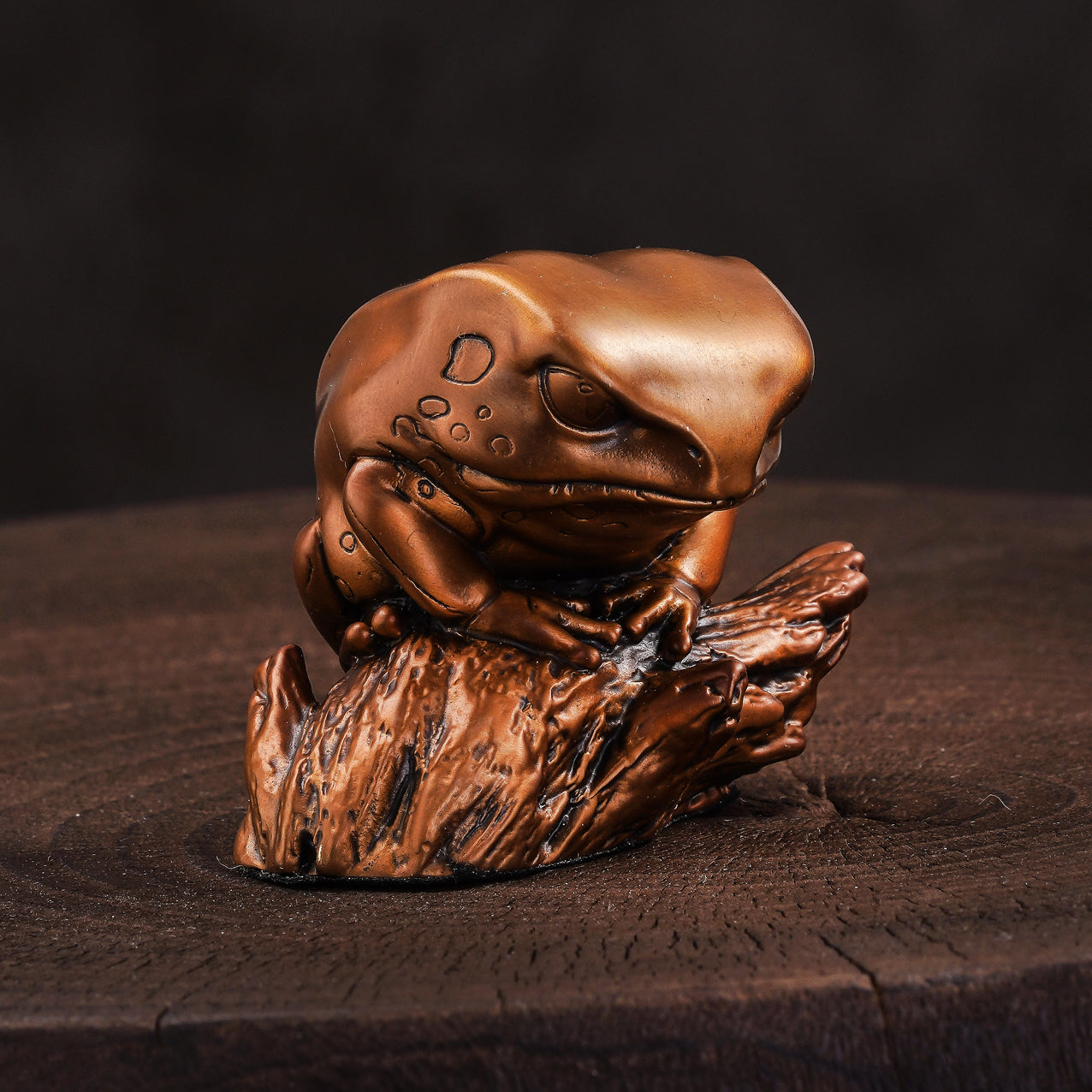Monkey Tree Frog Bronze Statue