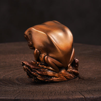 Monkey Tree Frog Bronze Statue
