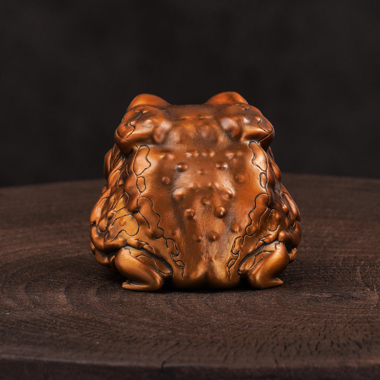 Asiatic Toad Bronze Figurine