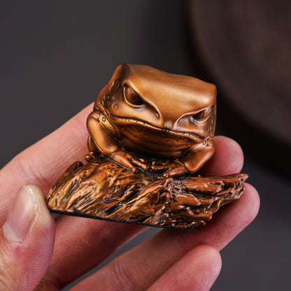 Monkey Tree Frog Bronze Statue