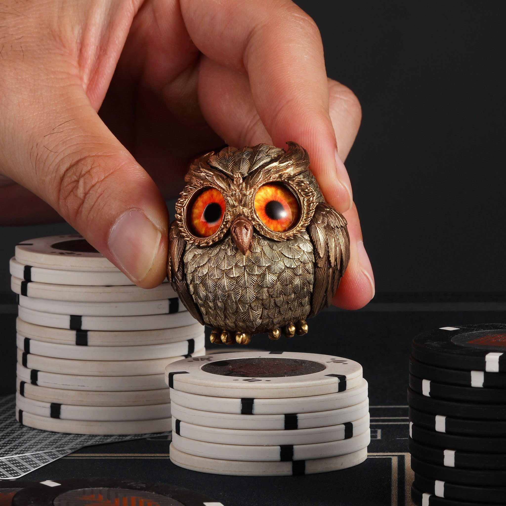 Poker Card Guard Watcher Owl - Your Lucky Guardian