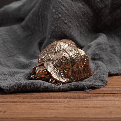 Leopard Tortoise Bronze Statue