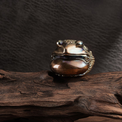 Wisdom Fortune Toad Figurine, Lucky Toad Statue