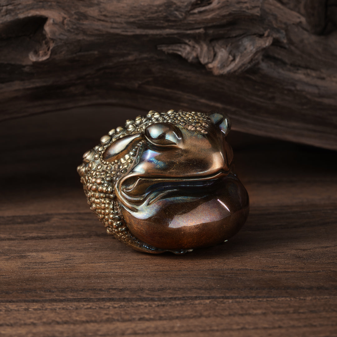 Wisdom Fortune Toad Figurine, Lucky Toad Statue