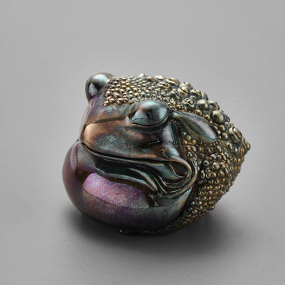 Wisdom Fortune Toad Figurine, Lucky Toad Statue