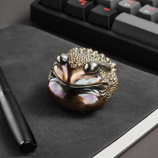 Wisdom Fortune Toad Figurine, Lucky Toad Statue