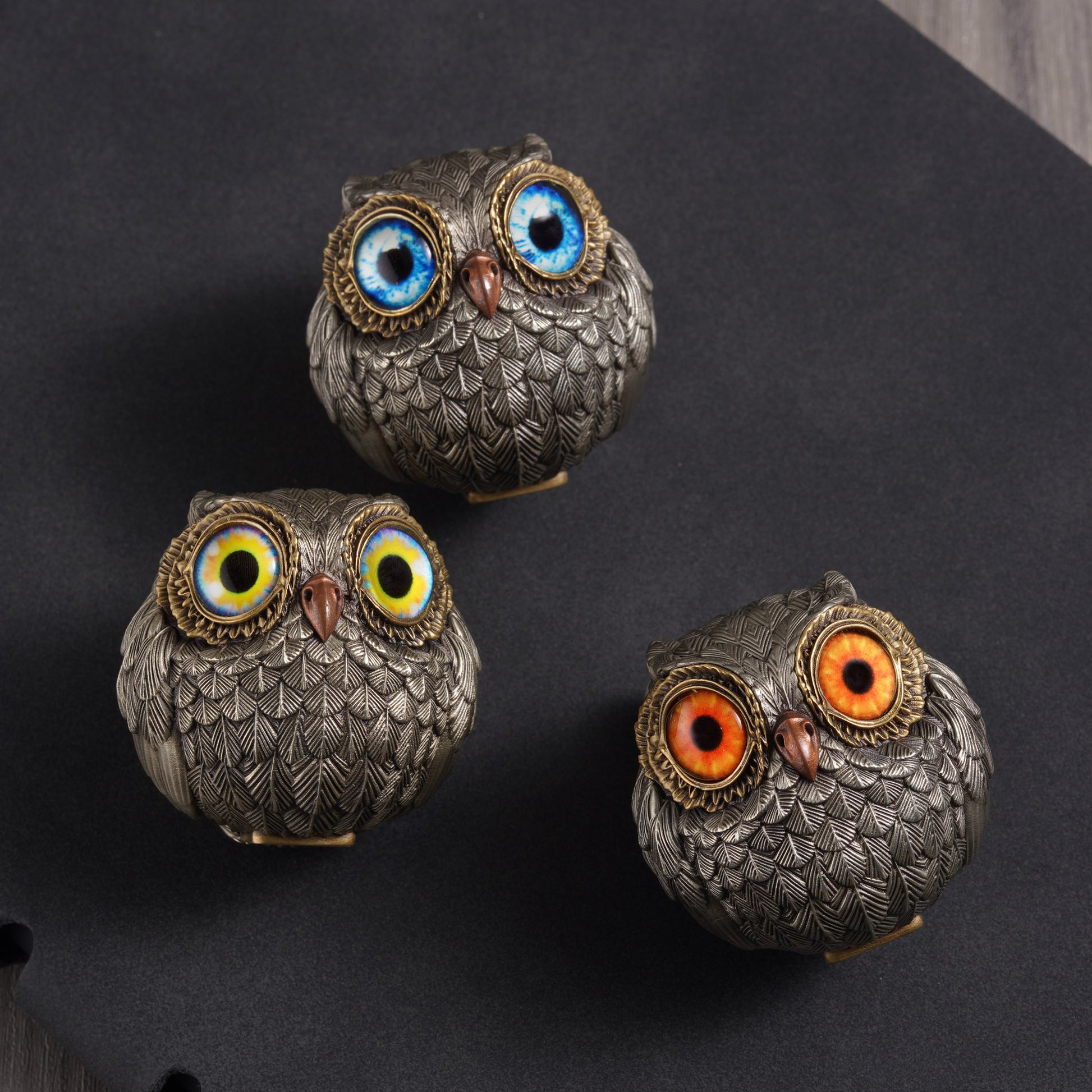 Bronze Wise Watcher Lucky Owl Figurine