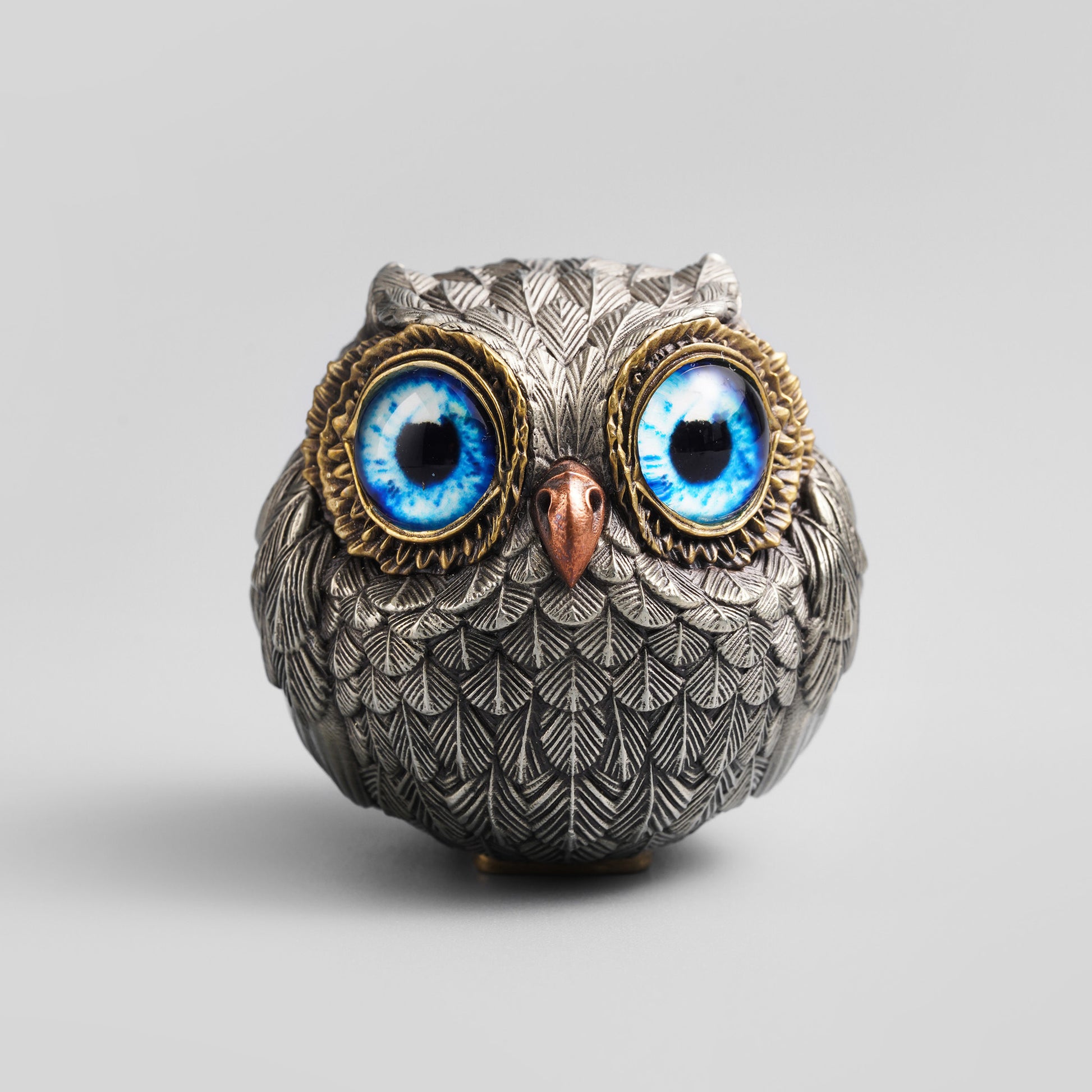 Bronze Wise Watcher Lucky Owl Figurine