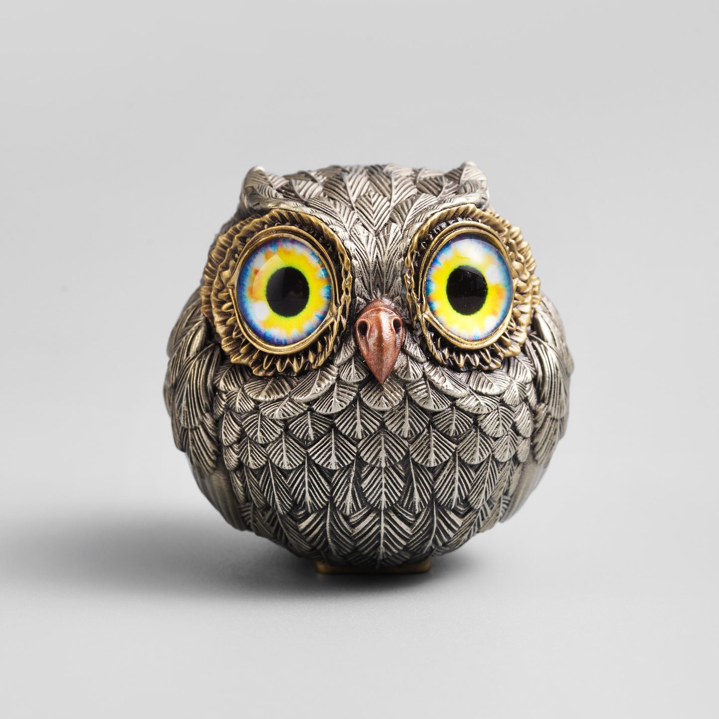 Bronze Wise Watcher Lucky Owl Figurine