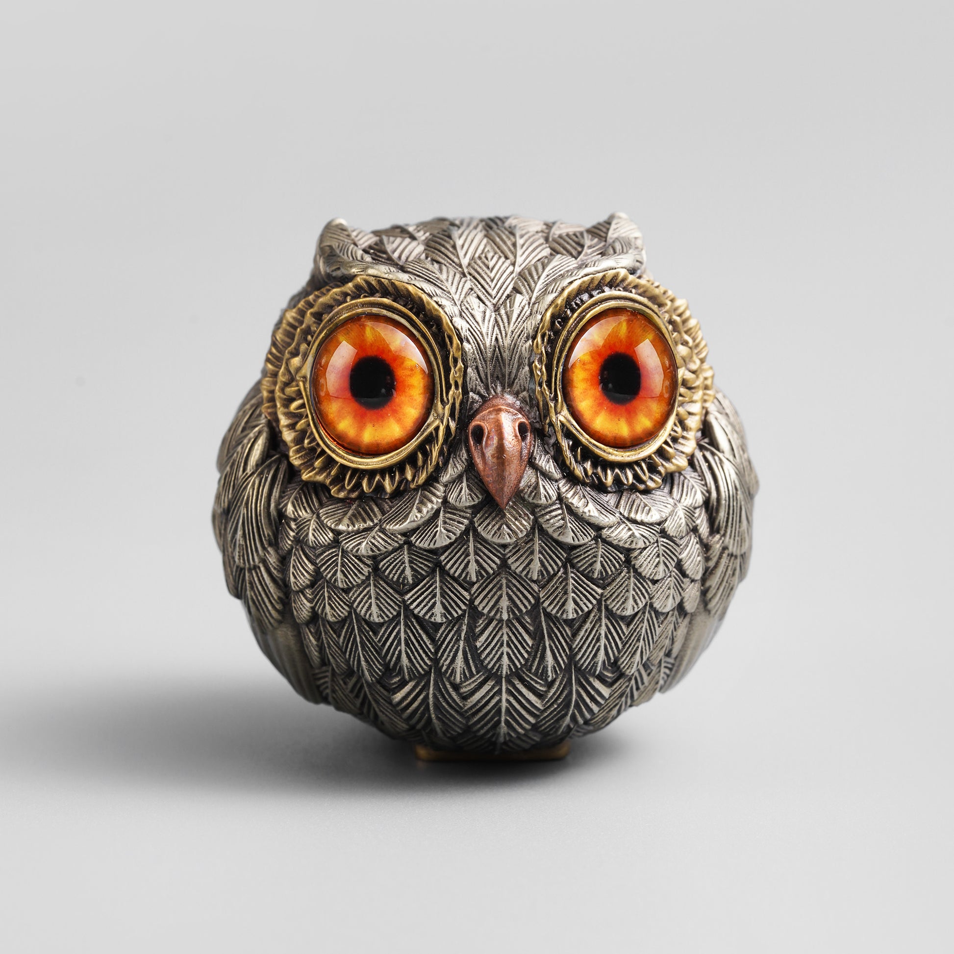 Bronze Wise Watcher Lucky Owl Figurine